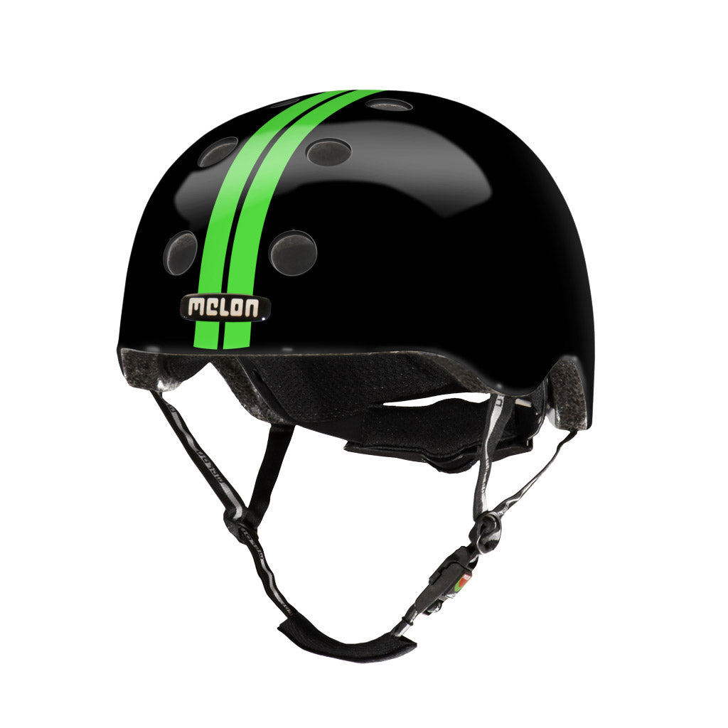 Melon helmet Straight Green Black ML(52-58cm) green/black