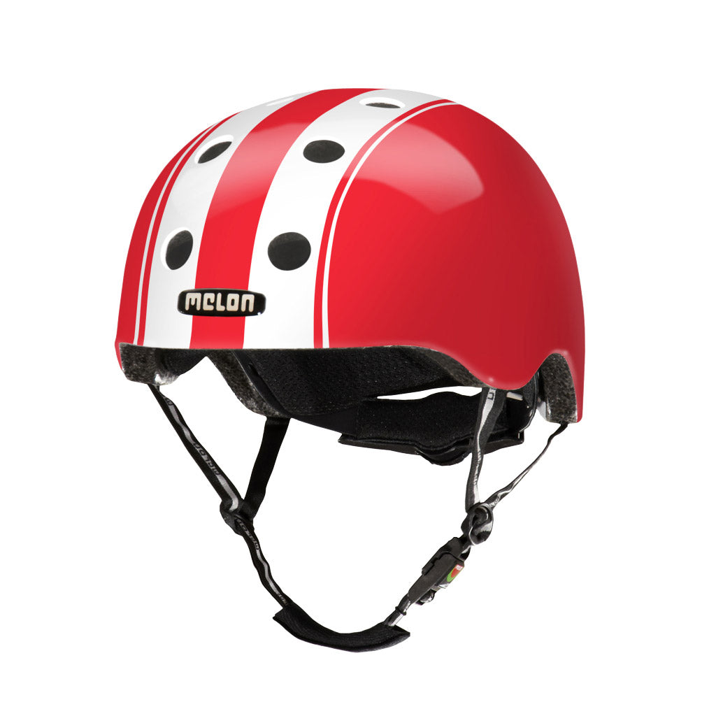 Melon helmet Double White Red XL-2XL (58-63cm) white/red