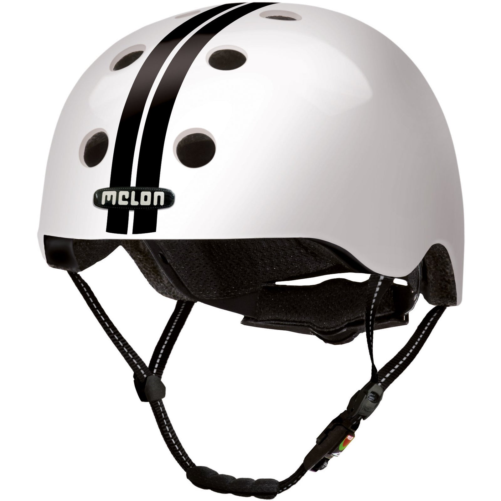 bicycle helmet urban active polycarbonate white/black size 58-63 cm
