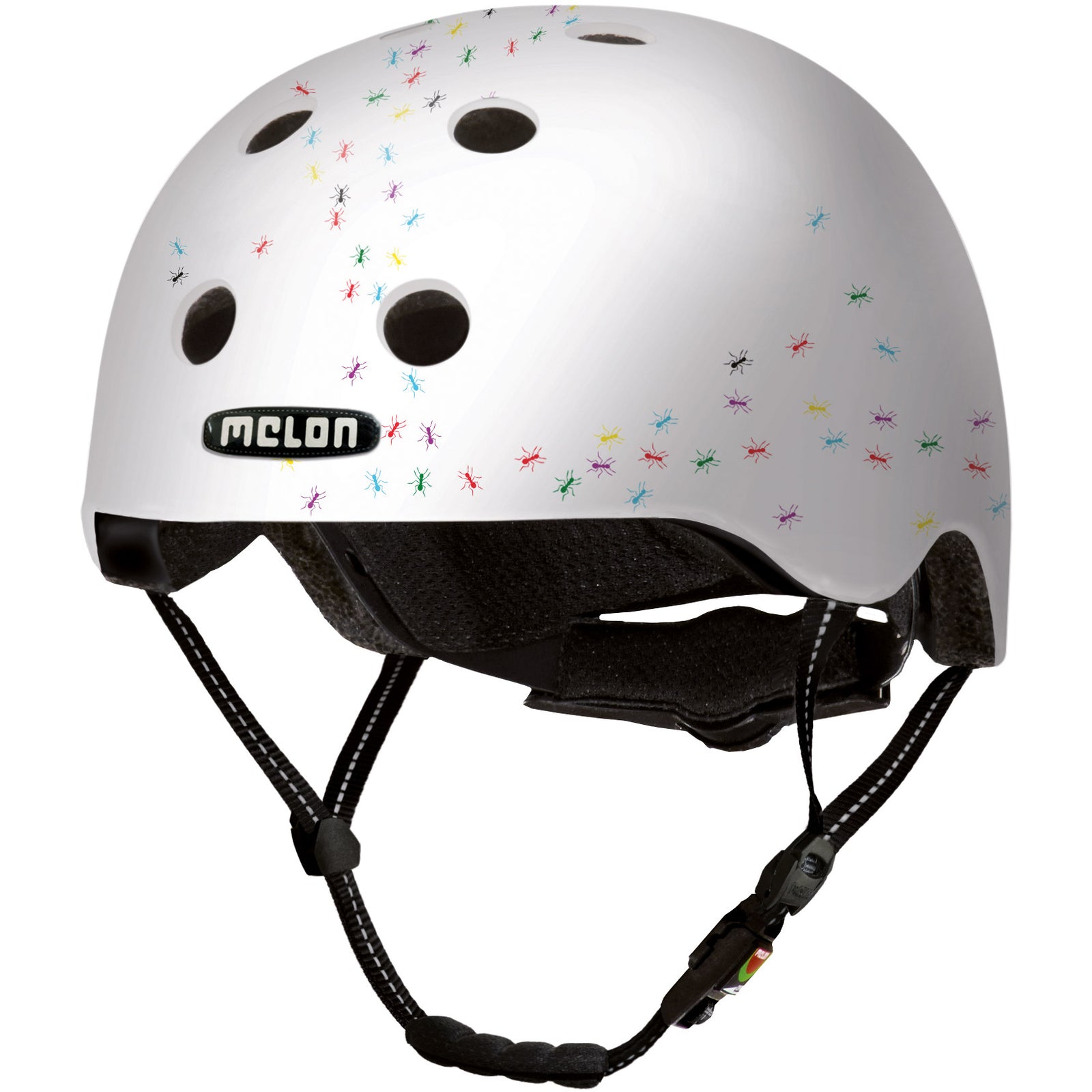 Melon helmet Pop Ants ML (52-58cm) white