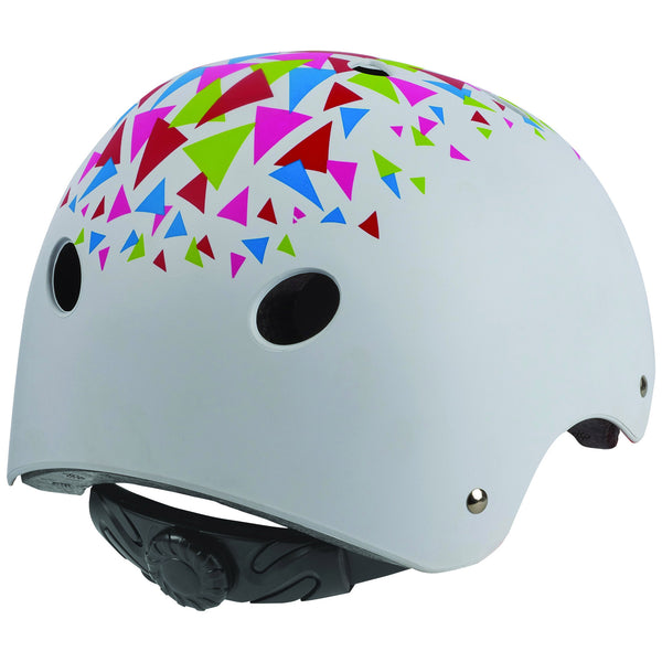 Polisport urban radical cycling helmet s 53-55cm triangles white/orange
