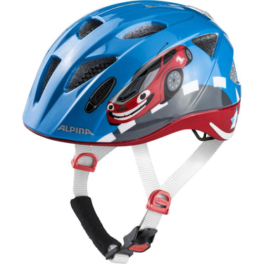 Alpina sports kinderhelm ximo flash red car 47-51 glans