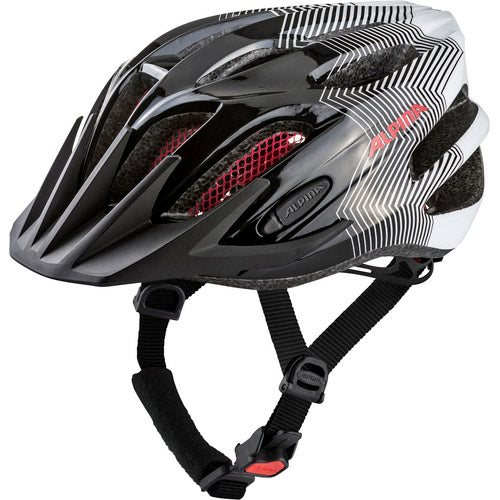 alpina helmet fb jr. 2.0 black-white-red gloss 50-55