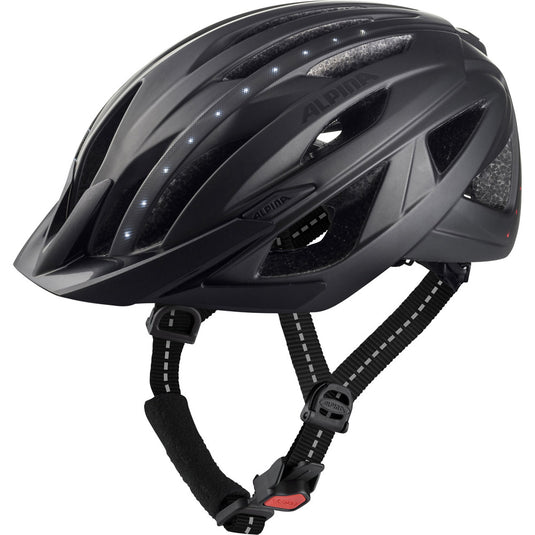 Alpina sports urban helm haga led 51-56 mat zwart