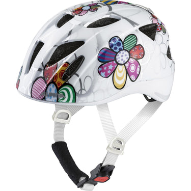Alpina sports kinderhelm ximo flash white flower 47-51 glans