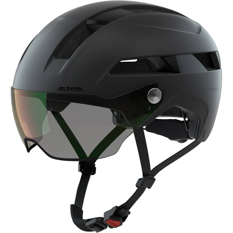 Load image into Gallery viewer, Olympic sportswear alpina sports urban helm soho visor v 52-56 mat zwart
