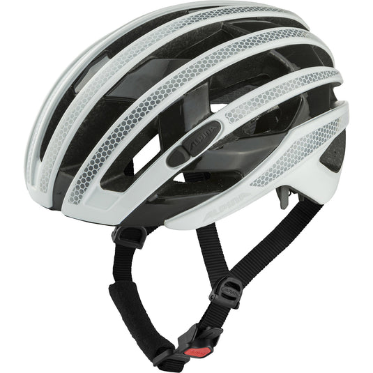 Alpina sports racehelm ravel reflective 51-56 glans wit
