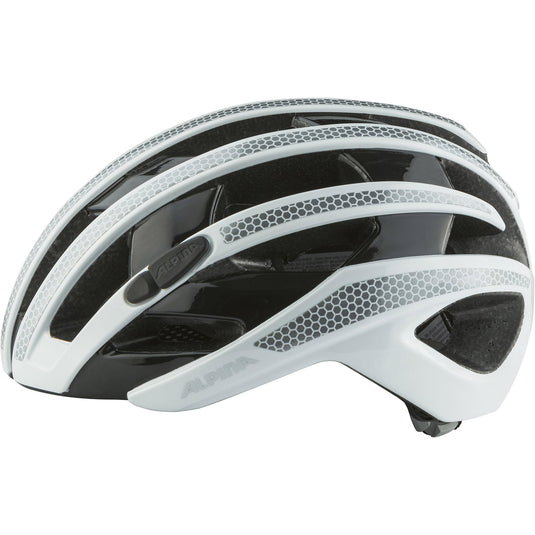 Alpina sports racehelm ravel reflective 55-59 glans wit