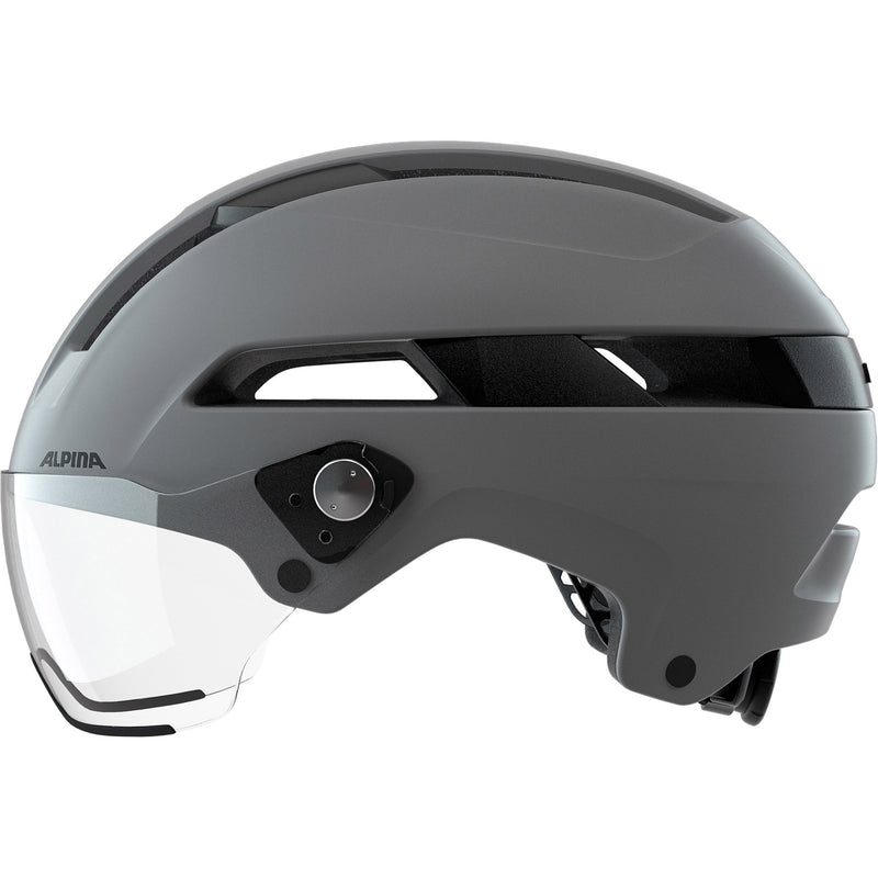 Load image into Gallery viewer, Olympic sportswear alpina sports urban helm soho visor 51-56 mat grijs
