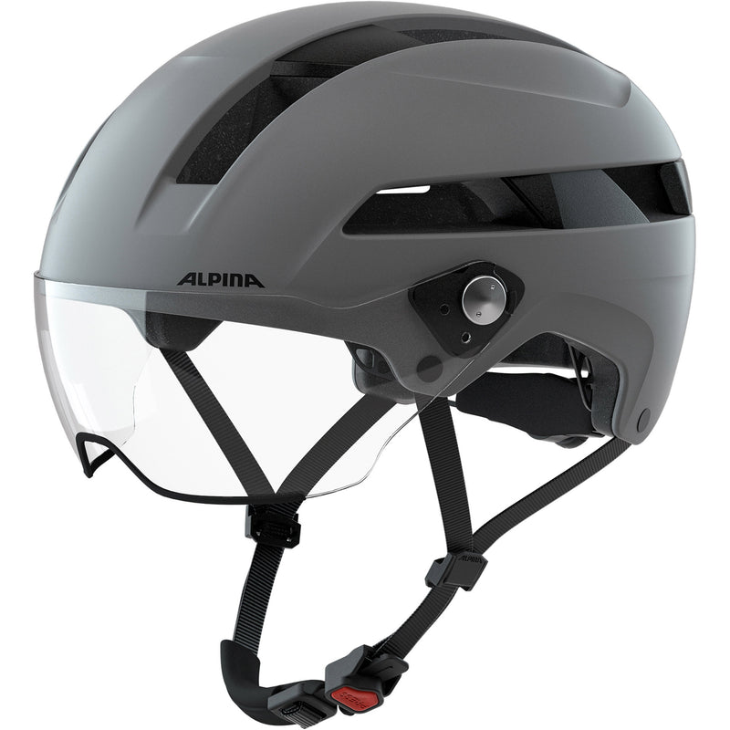 Load image into Gallery viewer, Olympic sportswear alpina sports urban helm soho visor 51-56 mat grijs
