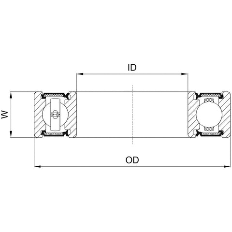 Marwi Ball Bearing CB-060 6700 2RS 10x15x4 436060