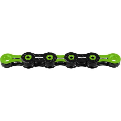 KMC chain 1/2-11/128 116 11V DLC 11 black/green