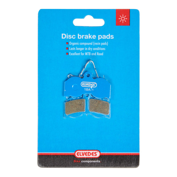 Disc Brake Pad Set Elvedes Organic Hope XC 4-Piston (1 Pair)