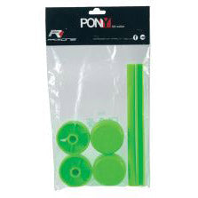 Saccon Shop window show stand styling set Pony green