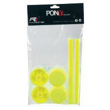 Saccon etalage showstandaard stylingset pony geel