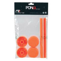 Saccon Shop window show stand styling set Pony orange