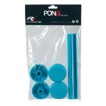 Saccon Shop window show stand styling set Pony blue