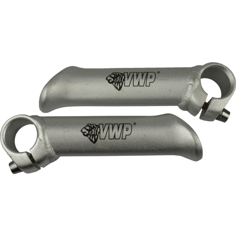 VWP Bar ends Forged short straight alu silver