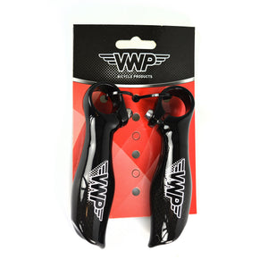 Vwp bar-ends kort recht carbon aluminium zwart