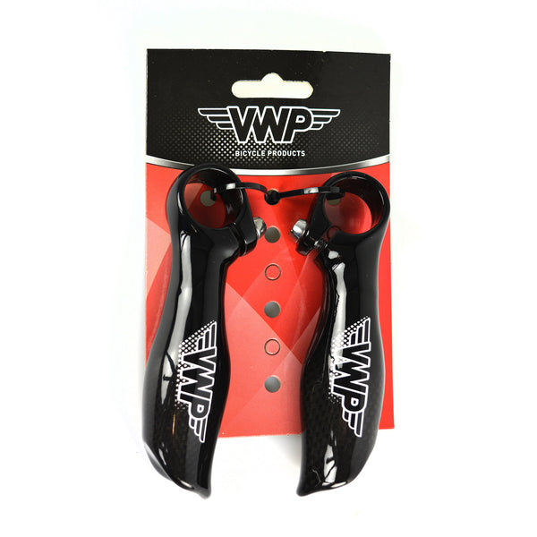 VWP Bar ends Carbon/Alu short straight black