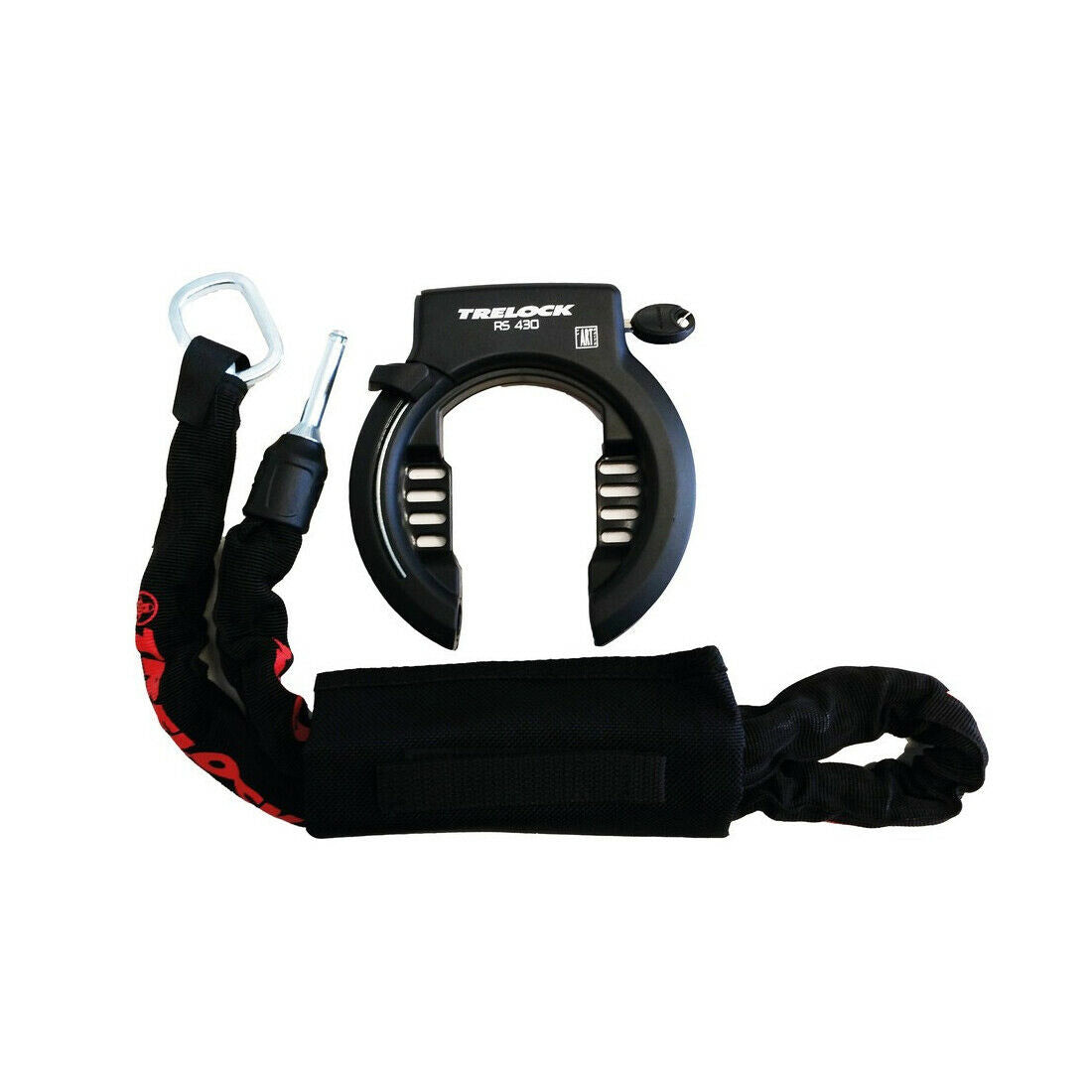 Trelock RS 430 Frame lock NAZ + plug-in chain. ZR 355 + bag
