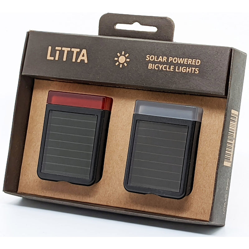 Load image into Gallery viewer, Litta Verlichtingsset LED op zonne-energie Stormy Grey
