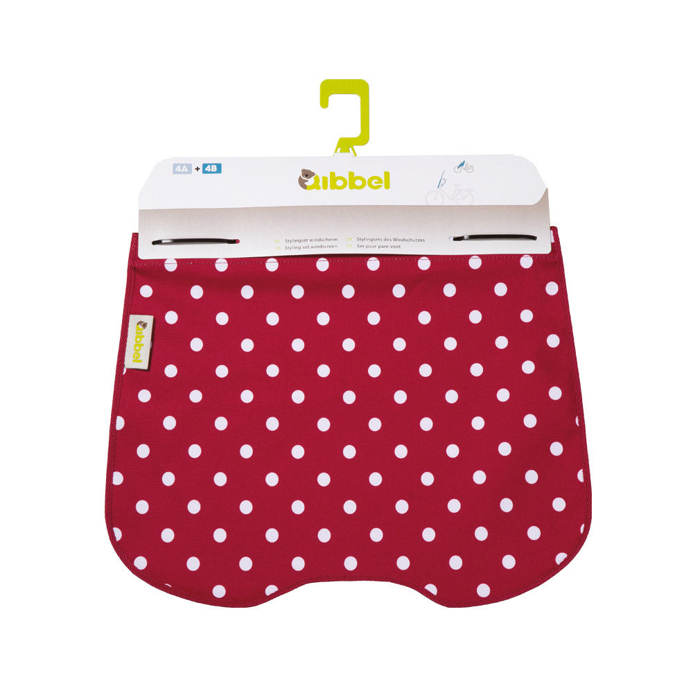 Qibbel Styling set Windshield Polka Dot red