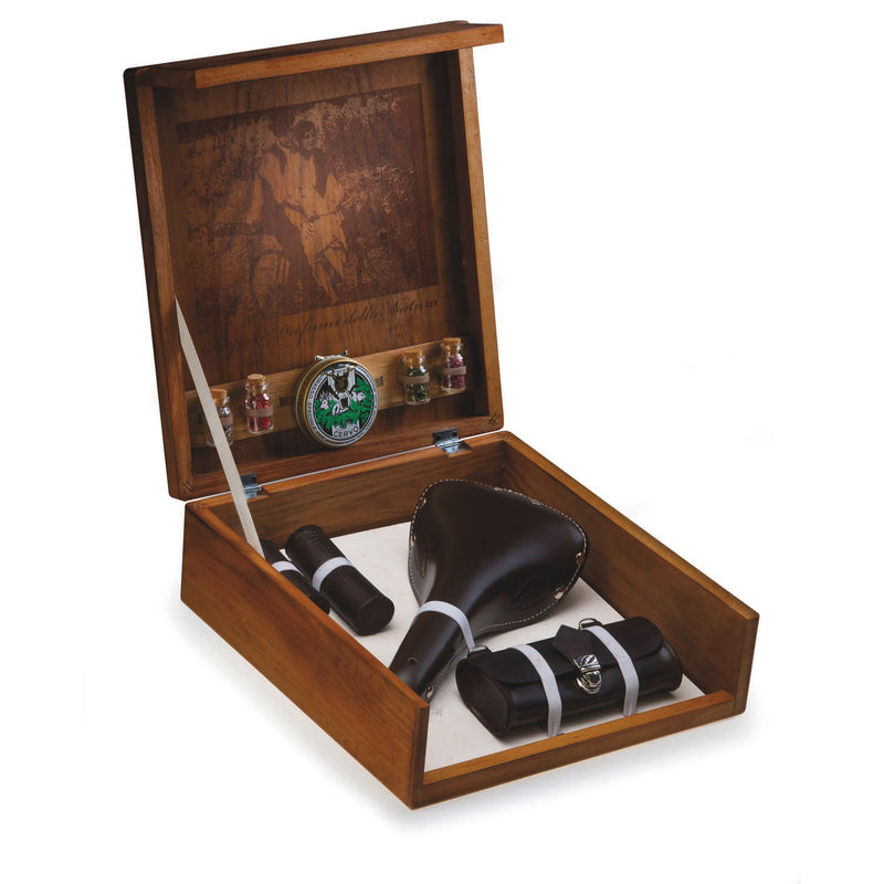 Load image into Gallery viewer, Monte grappa set bauletto smg 3-delig leer zwart
