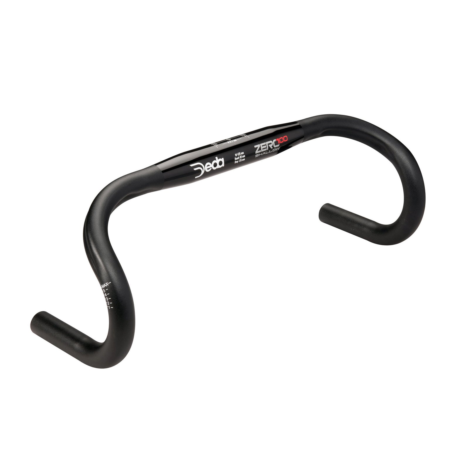 DEDA Handlebar Zero100 Shallow 42cm Black Aluminum