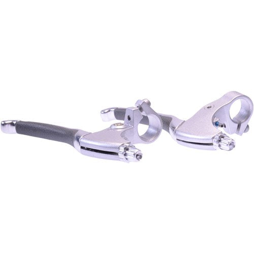 brake lever set V-brake/cantilever 4-finger silver