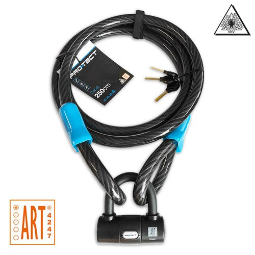 Pro-tect lock cable 2-eyes cobalt 20mm 2.5m art1* / vbv