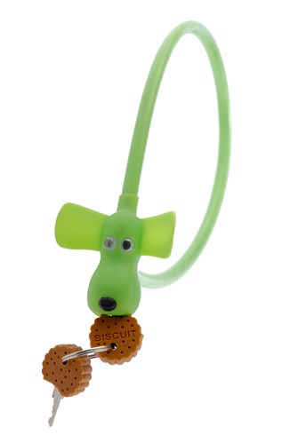 cable lock Flappie the watchdog with 2 key cookies
