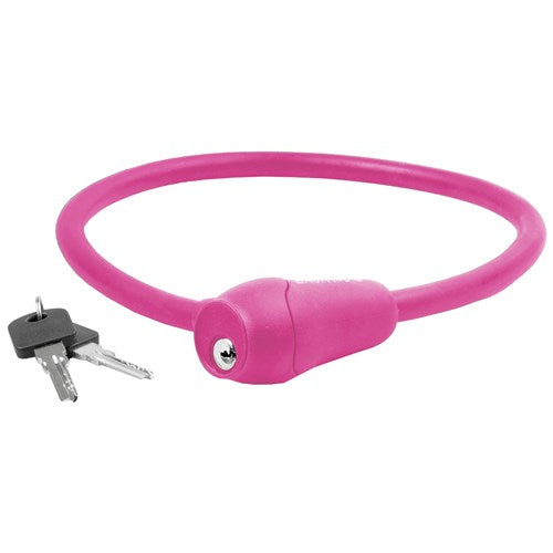 M-wave cable lock silicone pink 60cm12mm