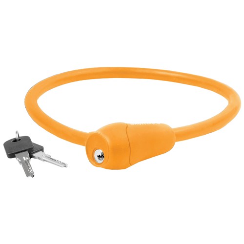 M-wave cable lock silicone orange 60cm12mm