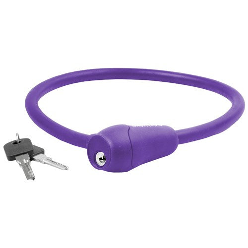 M-wave cable lock silicone purple 60cm12mm