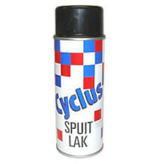 Cycplus cyclus spuitlak 400cc zwart glans