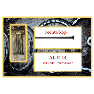 Miche spaak altur 278mm lv+rv zwart (10st)