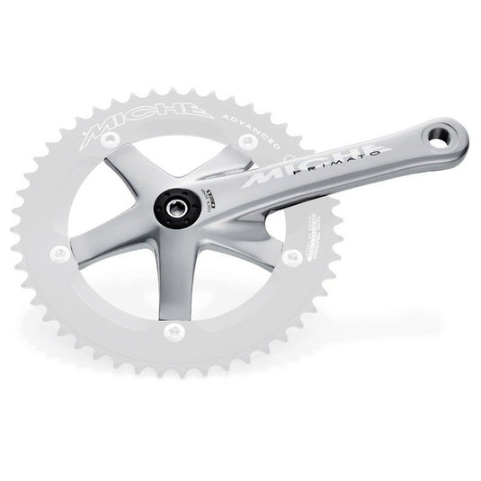 Miche crank primato adv. 165mm rechts zonder tandwiel zilver