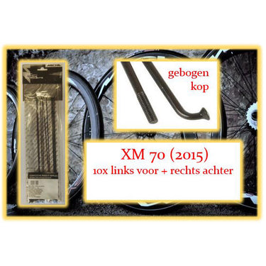Miche spaak xm 70 267mm lv+ra zwart (10st)