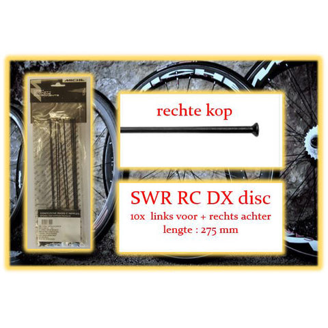 Miche spoke + nip. 10x LV+RA SWR RC DX DISK