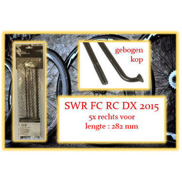 Miche spaak swr fc rc dx 282mm rv zwart (5st)