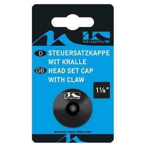 A-head headset plug 1.1/8 black on card