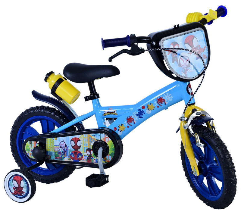 Load image into Gallery viewer, Spidey and his amazing friends Spidey Kinderfiets Jongens 12 inch Blauw
