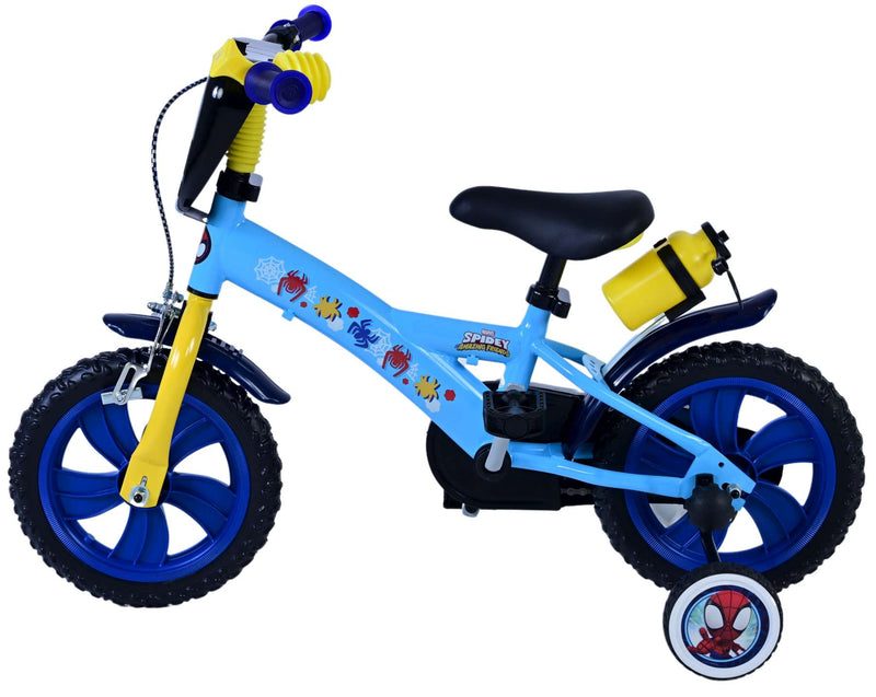 Load image into Gallery viewer, Spidey and his amazing friends Spidey Kinderfiets Jongens 12 inch Blauw
