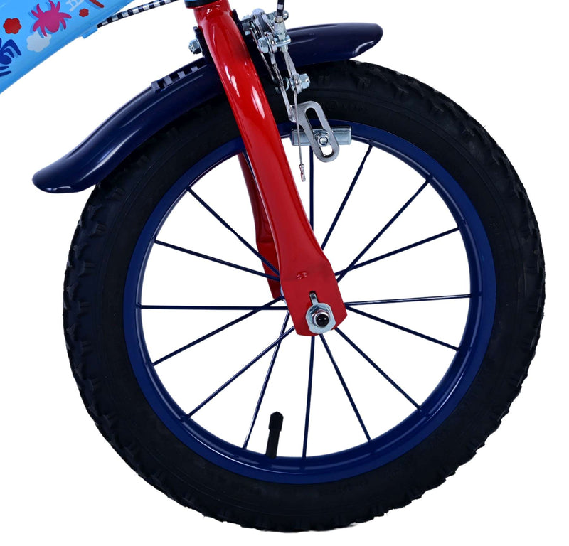 Load image into Gallery viewer, Spidey and his amazing friends Spidey Kinderfiets Jongens 14 inch Blauw Twee handremmen
