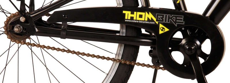Load image into Gallery viewer, Volare Thombike Kinderfiets Jongens 24 inch Zwart Geel Twee handremmen
