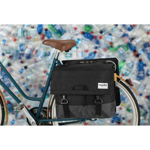 UrbanProof double bicycle bag 55L recycled black/grey
