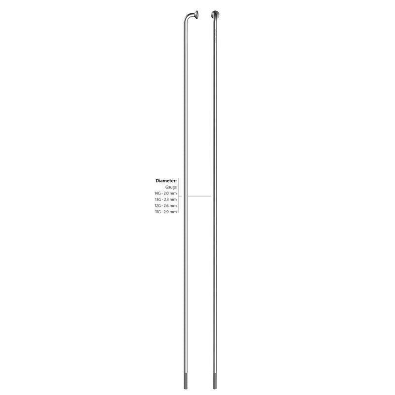 Load image into Gallery viewer, Alpina spaak zink 14-195 zonder nippel zilver (144st)
