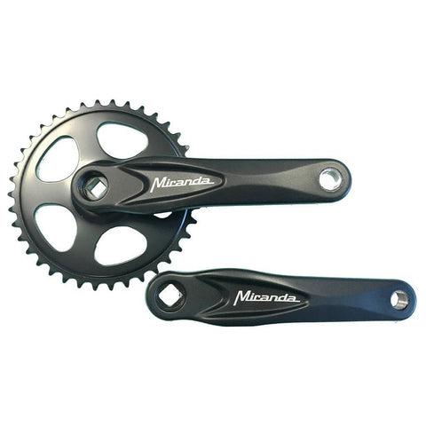 Crankset Miranda 38t black