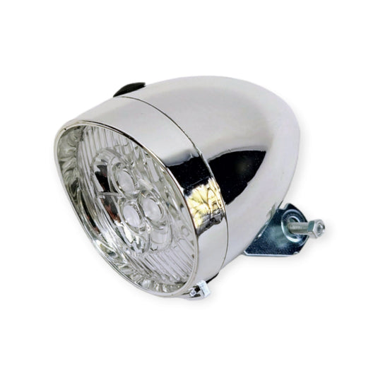 Xtrabike koplamp chroom 3 led excl haak